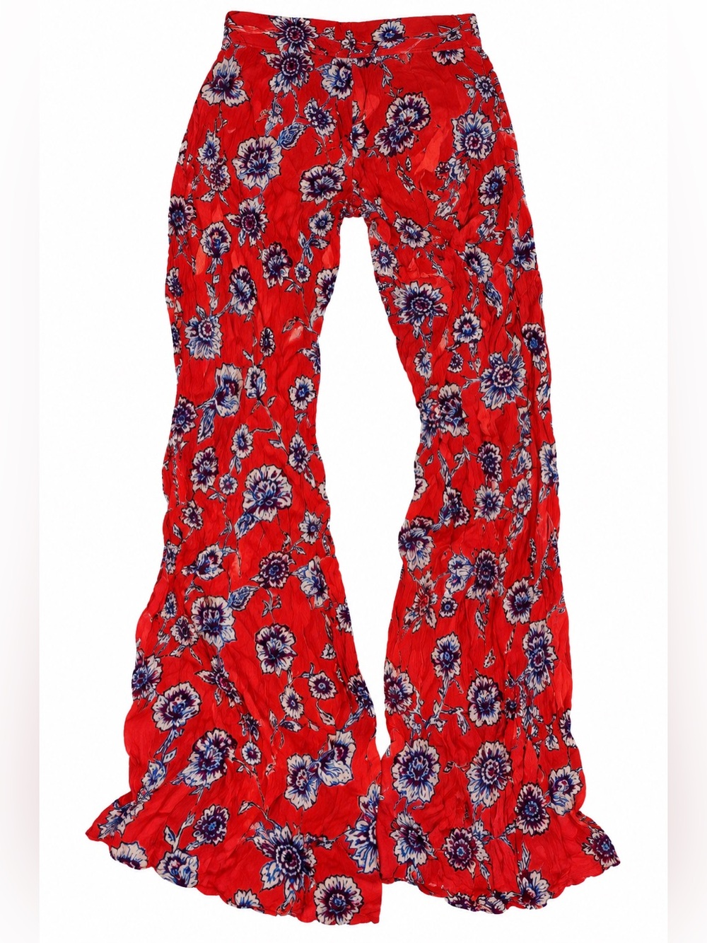 Billabong Red Wide-Leg Floral Pants